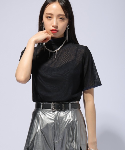 HARE（ハレ）の「リバーシブルシアートップス(HARE)（Tシャツ/カットソー・レディース・パープル/ブラック・FREE）」の10枚目の写真