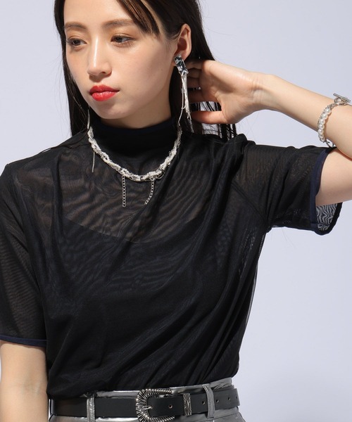 HARE（ハレ）の「リバーシブルシアートップス(HARE)（Tシャツ/カットソー・レディース・パープル/ブラック・FREE）」の11枚目の写真