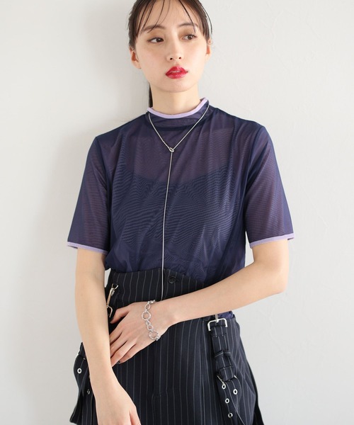 HARE（ハレ）の「リバーシブルシアートップス(HARE)（Tシャツ/カットソー・レディース・パープル/ブラック・FREE）」の16枚目の写真