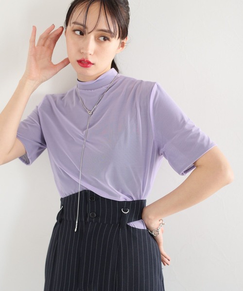 HARE（ハレ）の「リバーシブルシアートップス(HARE)（Tシャツ/カットソー・レディース・パープル/ブラック・FREE）」の17枚目の写真