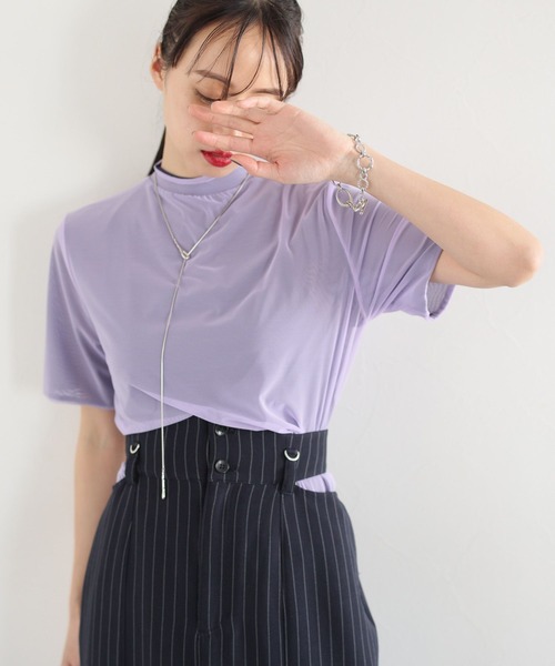 HARE（ハレ）の「リバーシブルシアートップス(HARE)（Tシャツ/カットソー・レディース・パープル/ブラック・FREE）」の18枚目の写真