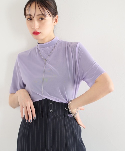 HARE（ハレ）の「リバーシブルシアートップス(HARE)（Tシャツ/カットソー・レディース・パープル/ブラック・FREE）」の19枚目の写真