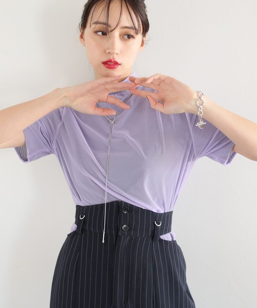 HARE（ハレ）の「リバーシブルシアートップス(HARE)（Tシャツ/カットソー・レディース・パープル/ブラック・FREE）」の20枚目の写真