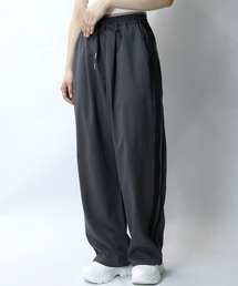 linen like side line loose slacks/リネンライク サイドライン ルーズ スラックス