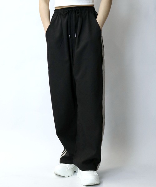 Starting Over（スターティングオーバー）の「linen like side line loose slacks/リネンライク サイドライン ルーズ スラックス（スラックス・メンズ・チャコール/グレイッシュベージュ/ブラック・M/L/XL）」の2枚目の写真