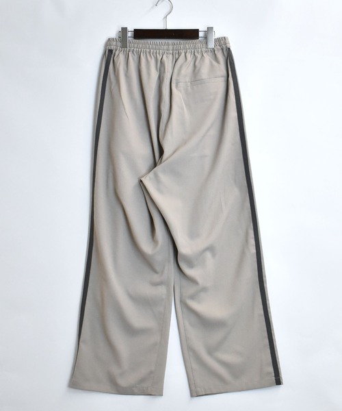 Starting Over（スターティングオーバー）の「linen like side line loose slacks/リネンライク サイドライン ルーズ スラックス（スラックス・メンズ・チャコール/グレイッシュベージュ/ブラック・M/L/XL）」の9枚目の写真