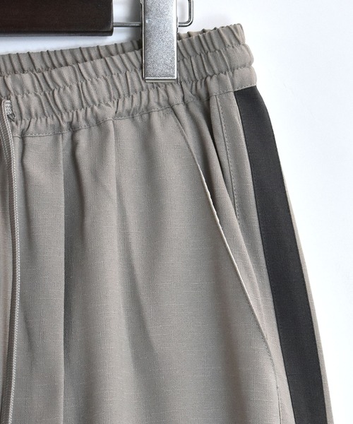 Starting Over（スターティングオーバー）の「linen like side line loose slacks/リネンライク サイドライン ルーズ スラックス（スラックス・メンズ・チャコール/グレイッシュベージュ/ブラック・M/L/XL）」の7枚目の写真