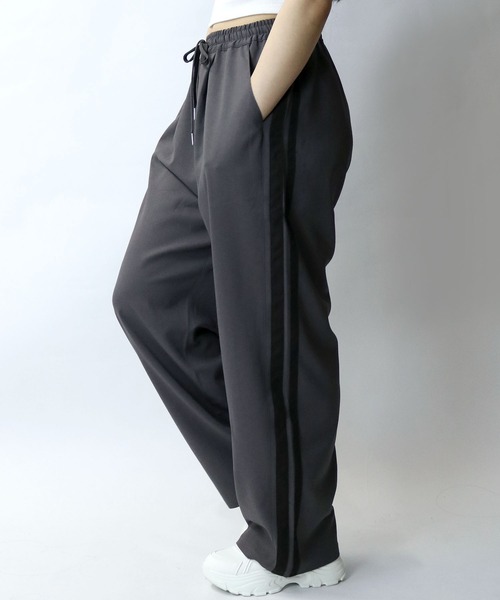 Starting Over（スターティングオーバー）の「linen like side line loose slacks/リネンライク サイドライン ルーズ スラックス（スラックス・メンズ・チャコール/グレイッシュベージュ/ブラック・M/L/XL）」の10枚目の写真