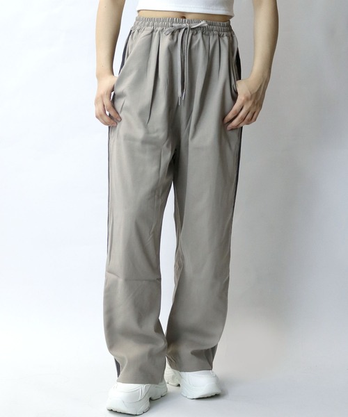 Starting Over（スターティングオーバー）の「linen like side line loose slacks/リネンライク サイドライン ルーズ スラックス（スラックス・メンズ・チャコール/グレイッシュベージュ/ブラック・M/L/XL）」の22枚目の写真
