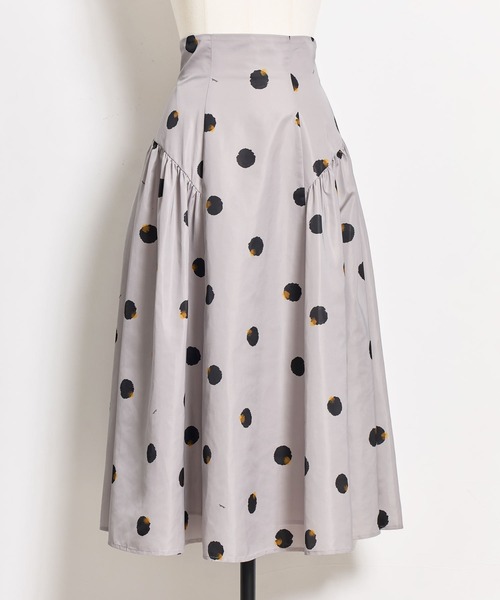 NOELA(ノエラ)の「ぼかしドット柄スカート(スカート・レディース・オフホワイト/ベージュ・S/M)」の3枚目の写真