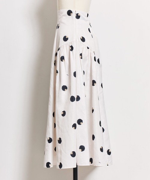 NOELA(ノエラ)の「ぼかしドット柄スカート(スカート・レディース・オフホワイト/ベージュ・S/M)」の7枚目の写真
