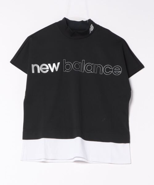 New Balance Golf(ニューバランスゴルフ)の「接触冷感 フレンチスリーブ モックネック プルオーバー (WOMENS SPORT)(Tシャツ/カットソー・レディース・ホワイト/ブラック・SMALL/MEDIUM/LARGE)」の1枚目の写真