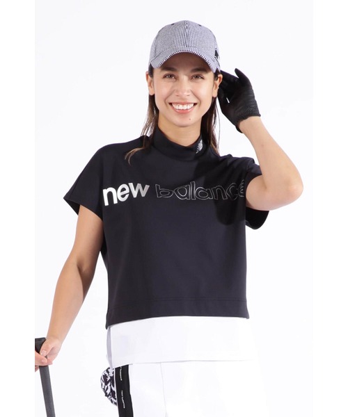 New Balance Golf(ニューバランスゴルフ)の「接触冷感 フレンチスリーブ モックネック プルオーバー (WOMENS SPORT)(Tシャツ/カットソー・レディース・ホワイト/ブラック・SMALL/MEDIUM/LARGE)」の3枚目の写真