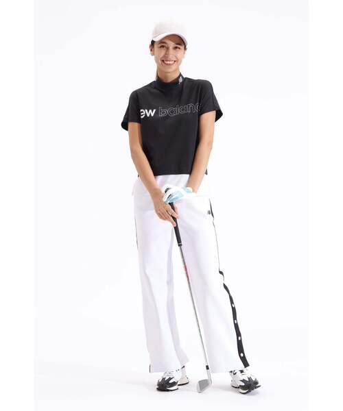 New Balance Golf(ニューバランスゴルフ)の「接触冷感 フレンチスリーブ モックネック プルオーバー (WOMENS SPORT)(Tシャツ/カットソー・レディース・ホワイト/ブラック・SMALL/MEDIUM/LARGE)」の6枚目の写真