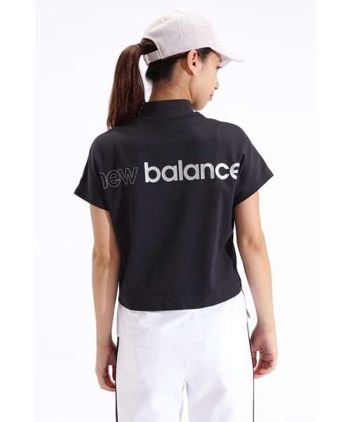 New Balance Golf(ニューバランスゴルフ)の「接触冷感 フレンチスリーブ モックネック プルオーバー (WOMENS SPORT)(Tシャツ/カットソー・レディース・ホワイト/ブラック・SMALL/MEDIUM/LARGE)」の7枚目の写真