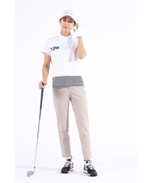 New Balance Golf(ニューバランスゴルフ)の「接触冷感 フレンチスリーブ モックネック プルオーバー (WOMENS SPORT)(Tシャツ/カットソー・レディース・ホワイト/ブラック・SMALL/MEDIUM/LARGE)」の14枚目の写真