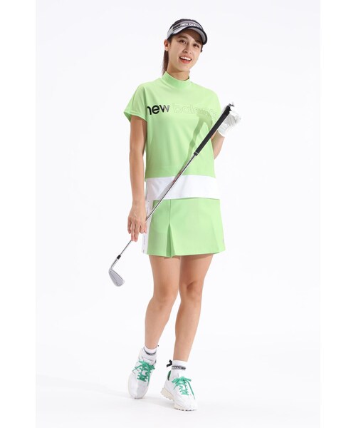 New Balance Golf(ニューバランスゴルフ)の「接触冷感 フレンチスリーブ モックネック プルオーバー (WOMENS SPORT)(Tシャツ/カットソー・レディース・ホワイト/ブラック・SMALL/MEDIUM/LARGE)」の19枚目の写真