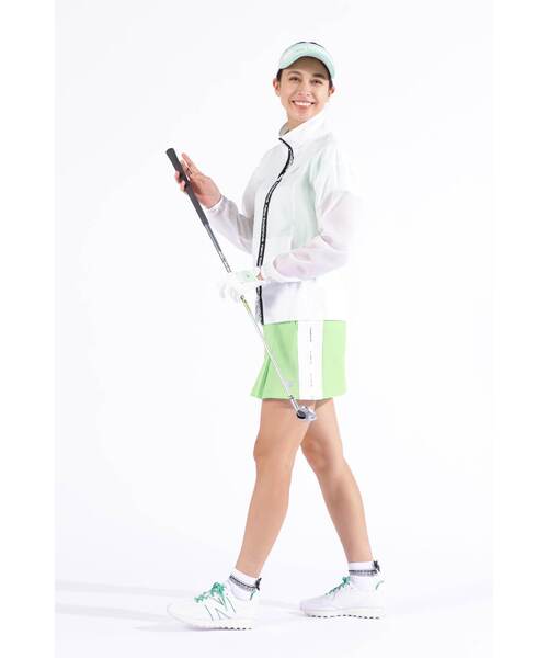 New Balance Golf(ニューバランスゴルフ)の「接触冷感 フレンチスリーブ モックネック プルオーバー (WOMENS SPORT)(Tシャツ/カットソー・レディース・ホワイト/ブラック・SMALL/MEDIUM/LARGE)」の20枚目の写真