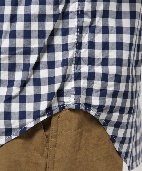 ivory court（アイボリーコート）の「スイスコットン タイプライターチェックシャツ（シャツ/ブラウス・メンズ・ライトグレー/ベージュ/ネイビー・36/40/38）」の12枚目の写真