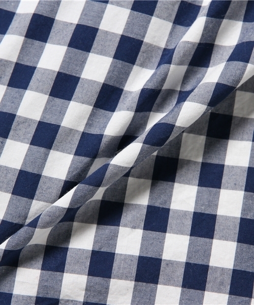 ivory court（アイボリーコート）の「スイスコットン タイプライターチェックシャツ（シャツ/ブラウス・メンズ・ライトグレー/ベージュ/ネイビー・36/40/38）」の5枚目の写真