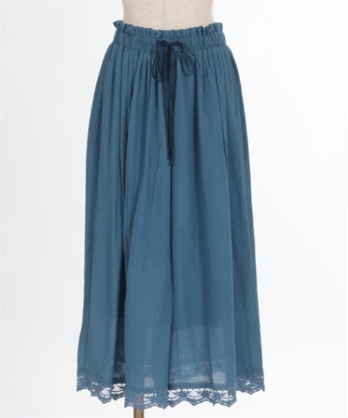 axes femme（アクシーズファム）の「選べる着丈楊柳ワイドパンツ（その他パンツ・レディース・ブラック/グレイッシュベージュ/ブルー/ピンク/オレンジ・SMALL/MEDIUM）」の9枚目の写真