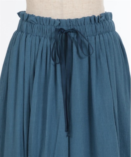 axes femme（アクシーズファム）の「選べる着丈楊柳ワイドパンツ（その他パンツ・レディース・ブラック/グレイッシュベージュ/ブルー/ピンク/オレンジ・SMALL/MEDIUM）」の14枚目の写真