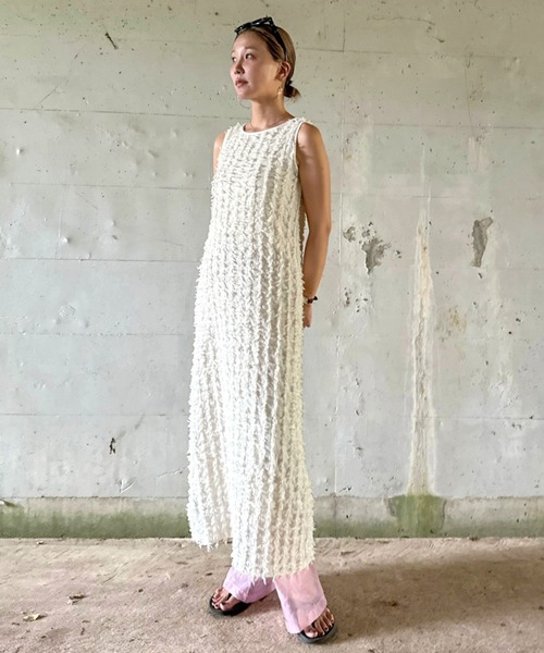 ZW collection フリンジジャガードワンピース ZW collection フリンジジャガードワンピース