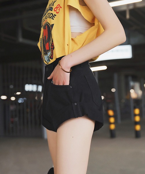 aimoha（アイモハ）の「無地ショートパンツ (SS)（その他パンツ・レディース・ベージュ/ホワイト/ライトブルー/ブラック・SMALL/MEDIUM/LARGE）」の11枚目の写真