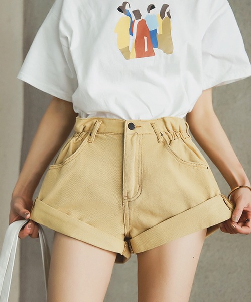 aimoha（アイモハ）の「無地ショートパンツ (SS)（その他パンツ・レディース・ベージュ/ホワイト/ライトブルー/ブラック・SMALL/MEDIUM/LARGE）」の13枚目の写真