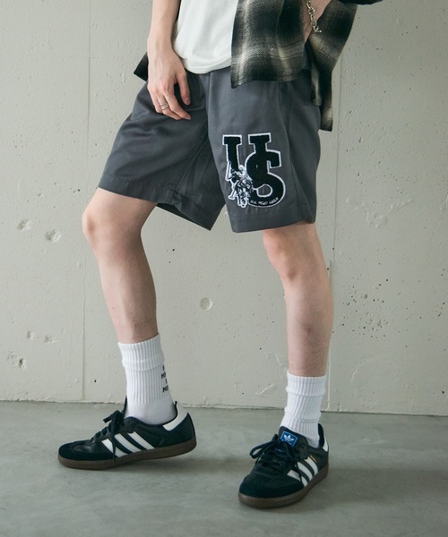 U.S. POLO ASSN.(ユーエスポロアッスン)の「【U.S. POLO ASSN.】TCツイルサガラワッペンイージーショートパンツ 042830(その他パンツ・メンズ・ベージュ/ブラック/チャコールグレー・M/S/L/LL)」の16枚目の写真