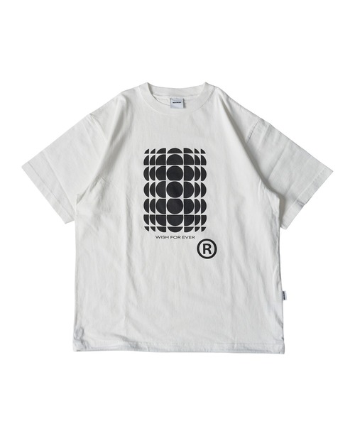 WISH FOR EVER(ウィッシュフォーエバー)の「DRAW CODE DOT ART T/ドローコードドットアートT(Tシャツ/カットソー・メンズ・ネイビー/レッド/グレー/ホワイト/ブラウン/ピンク/オフホワイト/ライトブルー/ホワイト系/杢グレー/ブラック/ネイビー系・MEDIUM/LARGE/SMALL)」の3枚目の写真