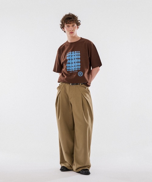 WISH FOR EVER(ウィッシュフォーエバー)の「DRAW CODE ART T/ドローコードアートT(Tシャツ/カットソー・メンズ・ネイビー/レッド/グレー/ホワイト/ブラウン/ピンク/オフホワイト・MEDIUM/LARGE)」の18枚目の写真