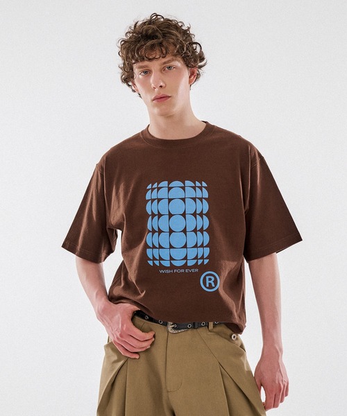 WISH FOR EVER(ウィッシュフォーエバー)の「DRAW CODE ART T/ドローコードアートT(Tシャツ/カットソー・メンズ・ネイビー/レッド/グレー/ホワイト/ブラウン/ピンク/オフホワイト・MEDIUM/LARGE)」の21枚目の写真