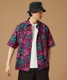 40ct&525 | 【Made in JAPAN】多色フラワープリント 半袖シャツ(シャツ/ブラウス)