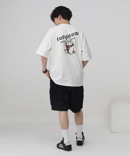 RAGEBLUE（レイジブルー）の「【TOTONOW/トトナウ】コラボプリントオーバーサイズTシャツ（Tシャツ/カットソー・メンズ・グレー/ブラック/ホワイト/オレンジ系その他4・MEDIUM/LARGE）」の6枚目の写真