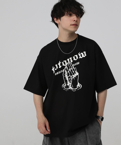 RAGEBLUE（レイジブルー）の「【TOTONOW/トトナウ】コラボプリントオーバーサイズTシャツ（Tシャツ/カットソー・メンズ・グレー/ブラック/ホワイト/オレンジ系その他4・MEDIUM/LARGE）」の14枚目の写真