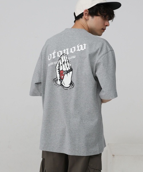 RAGEBLUE（レイジブルー）の「【TOTONOW/トトナウ】コラボプリントオーバーサイズTシャツ（Tシャツ/カットソー・メンズ・グレー/ブラック/ホワイト/オレンジ系その他4・MEDIUM/LARGE）」の19枚目の写真