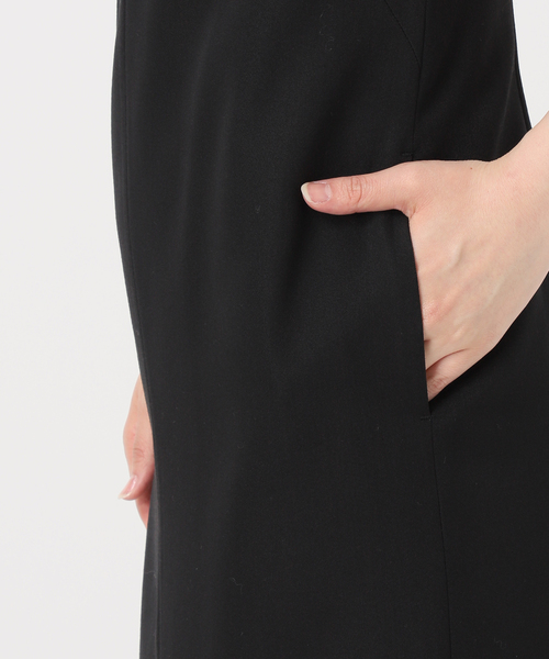 NOBLE ストレートVネックワンピース NOBLE ワンピース ストレートVネックワンピース : ZOZOTOWN