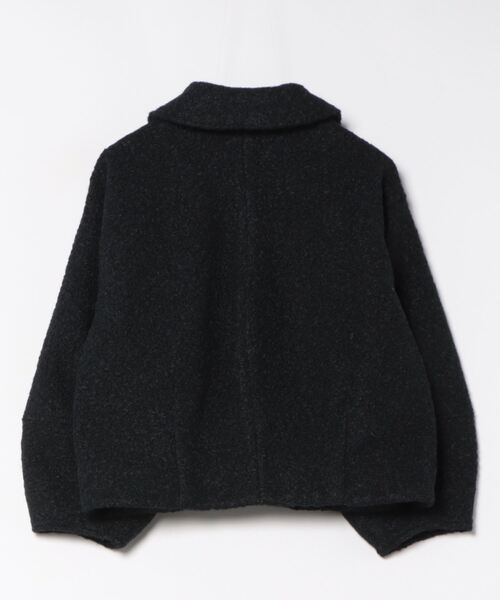 INED CLARO（イネドクラロ）の「フライス編みナッピングブルゾン（ブルゾン・レディース・オフホワイト/グレー/ネイビー・フリー）」の6枚目の写真