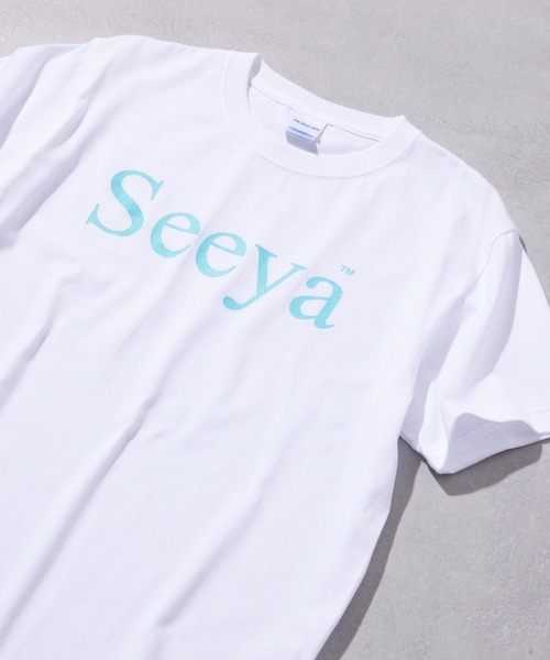 THE FINAL VIEW(ザファイナルビュー)の「【THE FINAL VIEW】seeya メッセージロゴプリントTシャツ 半袖T ユニセックス message logo print t-shirt unisex(Tシャツ/カットソー・レディース・ブラック/ライトピンク/ホワイト系その他2/グレイッシュブルー/グレー/ホワイト/ライトパープル/ミント/ベージュ/ネイビー・XL/L/M/S)」の19枚目の写真