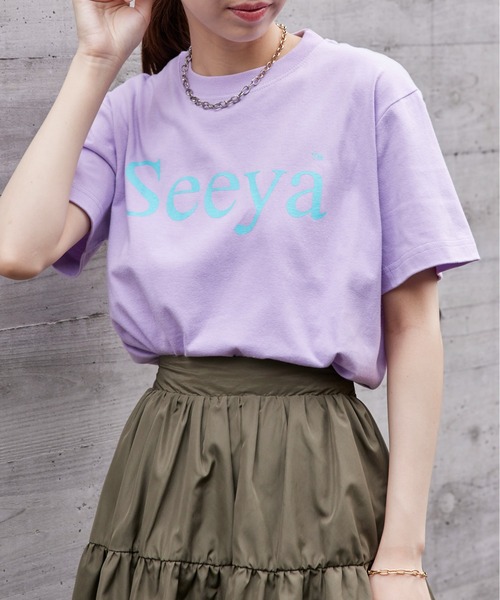 ROKU購入Seya. セヤ photo Tシャツ（fumika・pelleq） レディース】LOOSE T-SHIRT/PRINTED | seya.(セヤ) / トップス