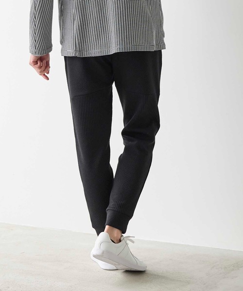 UNION STATION（ユニオンステーション）の「【PRO-SPERITY別注】ランダムふくれジャガードジョガーパンツ（スウェットパンツ・メンズ・ブラック/ネイビー・M/S/LL/L）」の5枚目の写真