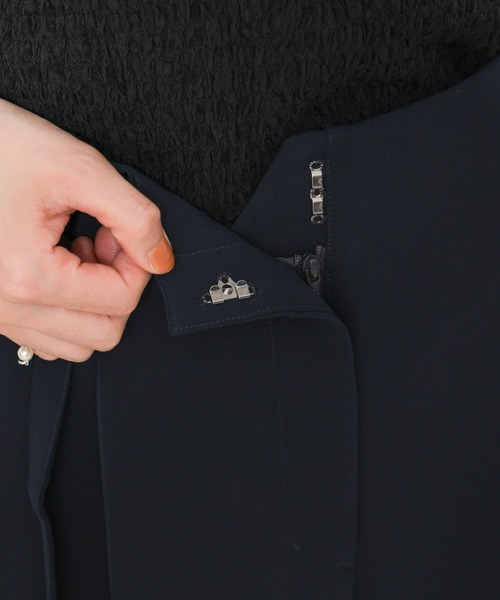 【セール】イージーケアダブルクロス ベルト付きタックテーパードパンツ(セットアップ可）（その他パンツ）｜nano･universe（ナノユニバース）