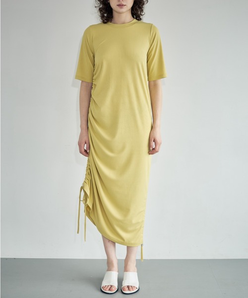 Formeque（フォルミーク）の「【Formeque】シャーリングワンピース（ワンピース・レディース・ブラック/イエロー・FREE）」の17枚目の写真