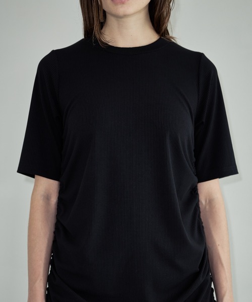 Formeque（フォルミーク）の「【Formeque】シャーリングワンピース（ワンピース・レディース・ブラック/イエロー・FREE）」の7枚目の写真