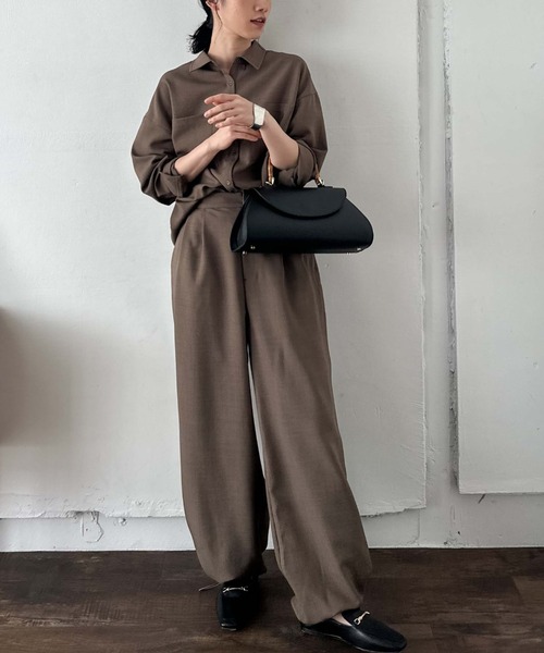 Doux archives(ドゥアルシーヴ)の「【AULENTTI】2wayバンブーハンドルショルダーバッグ(ショルダーバッグ・レディース・ブラウン/ブラック・FREE)」の18枚目の写真