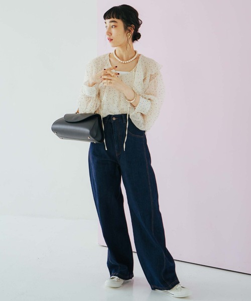 Doux archives(ドゥアルシーヴ)の「【AULENTTI】2wayバンブーハンドルショルダーバッグ(ショルダーバッグ・レディース・ブラウン/ブラック・FREE)」の15枚目の写真