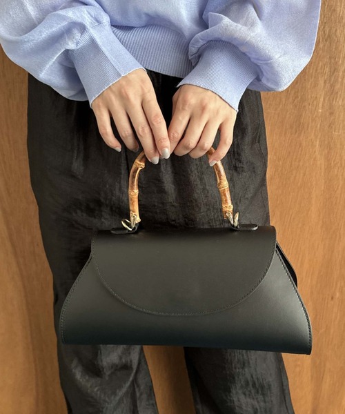 Doux archives(ドゥアルシーヴ)の「【AULENTTI】2wayバンブーハンドルショルダーバッグ(ショルダーバッグ・レディース・ブラウン/ブラック・FREE)」の20枚目の写真