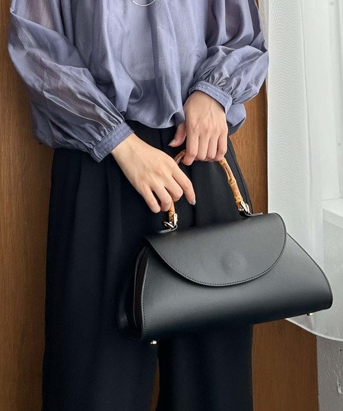 Doux archives(ドゥアルシーヴ)の「【AULENTTI】2wayバンブーハンドルショルダーバッグ(ショルダーバッグ・レディース・ブラウン/ブラック・FREE)」の21枚目の写真