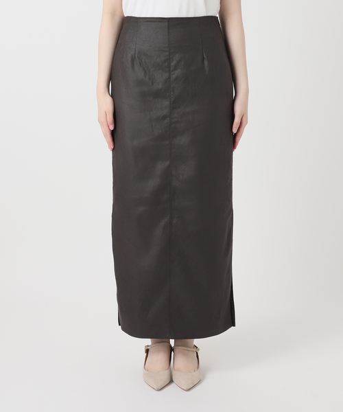 Noble（ノーブル）の「フェイクスウェードサイドスリットタイトスカート（スカート・レディース・ブラウン/レッド/モカ・38/34/36）」の22枚目の写真